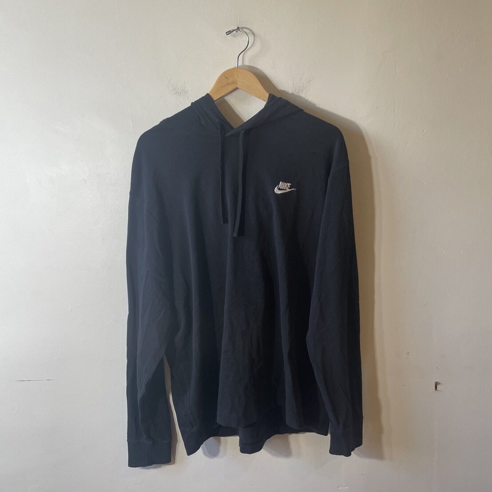 Lightweight Black Nike Pullover Hoodie Size XL Long Sleeve